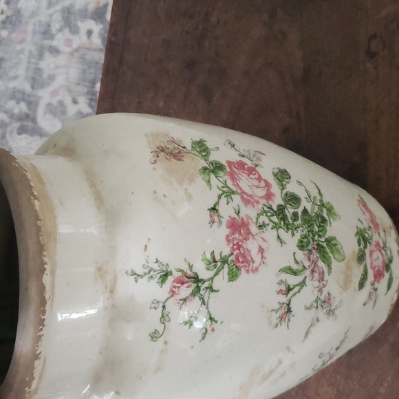 12.5in. Tuscan Ceramic Floral Print Vase - Picture 6 of 6